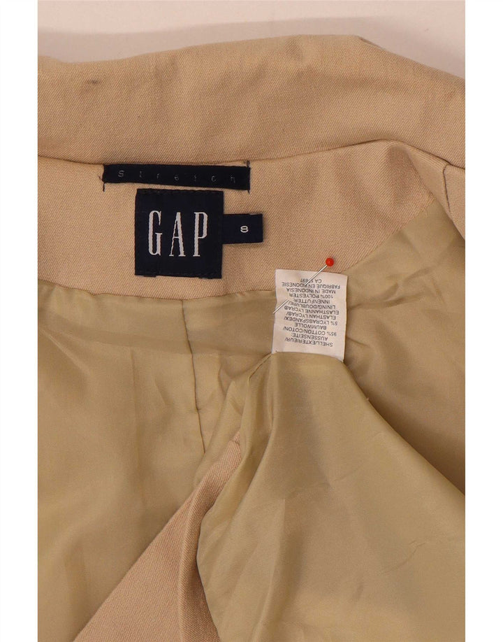 Gap Damen-Blazer mit 5 Knöpfen, Gr. 8, Beige, Baumwolle