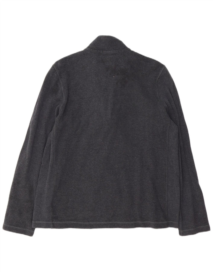 JACK & JONES Herren-Pullover mit Reißverschluss, XL, graue Baumwolle