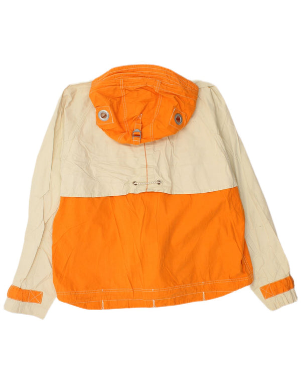 Foxhound Herren-Windbreakerjacke mit Kapuze, UK 42, XL, Orange, Colourblock-Baumwolle