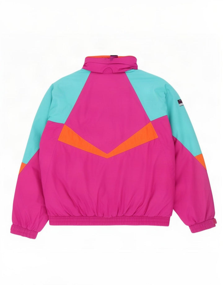 Aesse Mens Loose Fit Skijacke UK 36 Small Pink Colourblock Polyamid