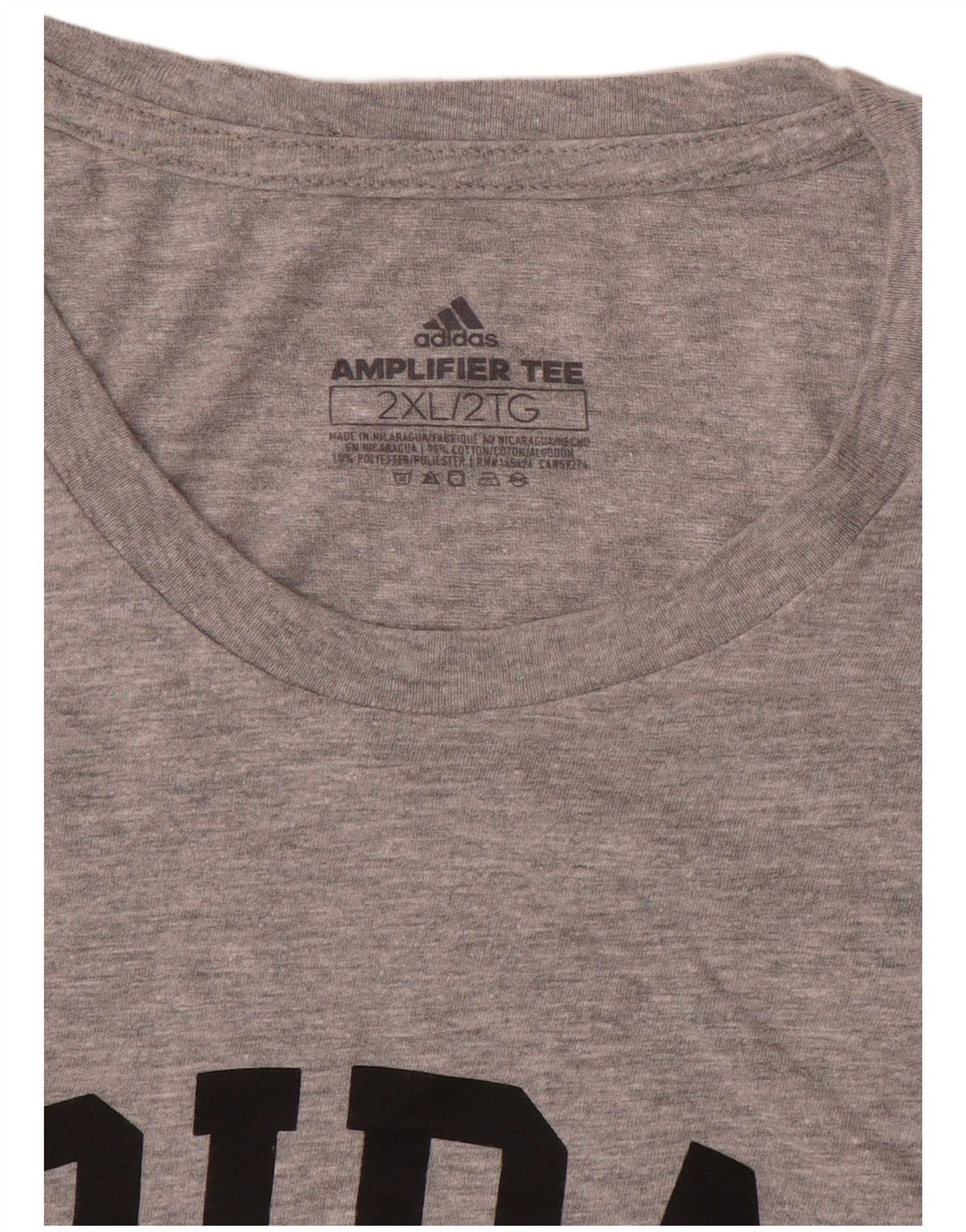 Adidas Herren Grafik T-Shirt Top 2XL Grau
