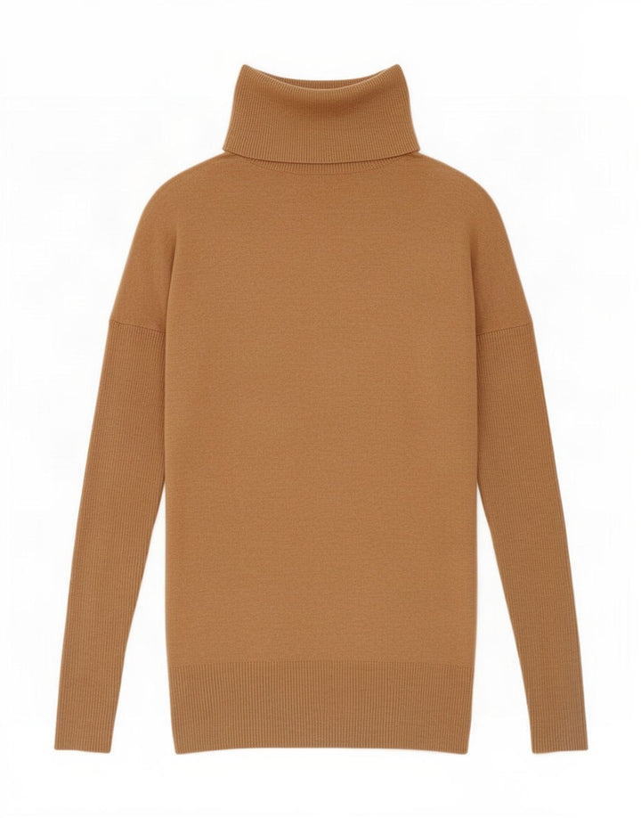 Guess By Marciano Damen-Pullover mit Rollkragen, UK 14, Mittelbraun