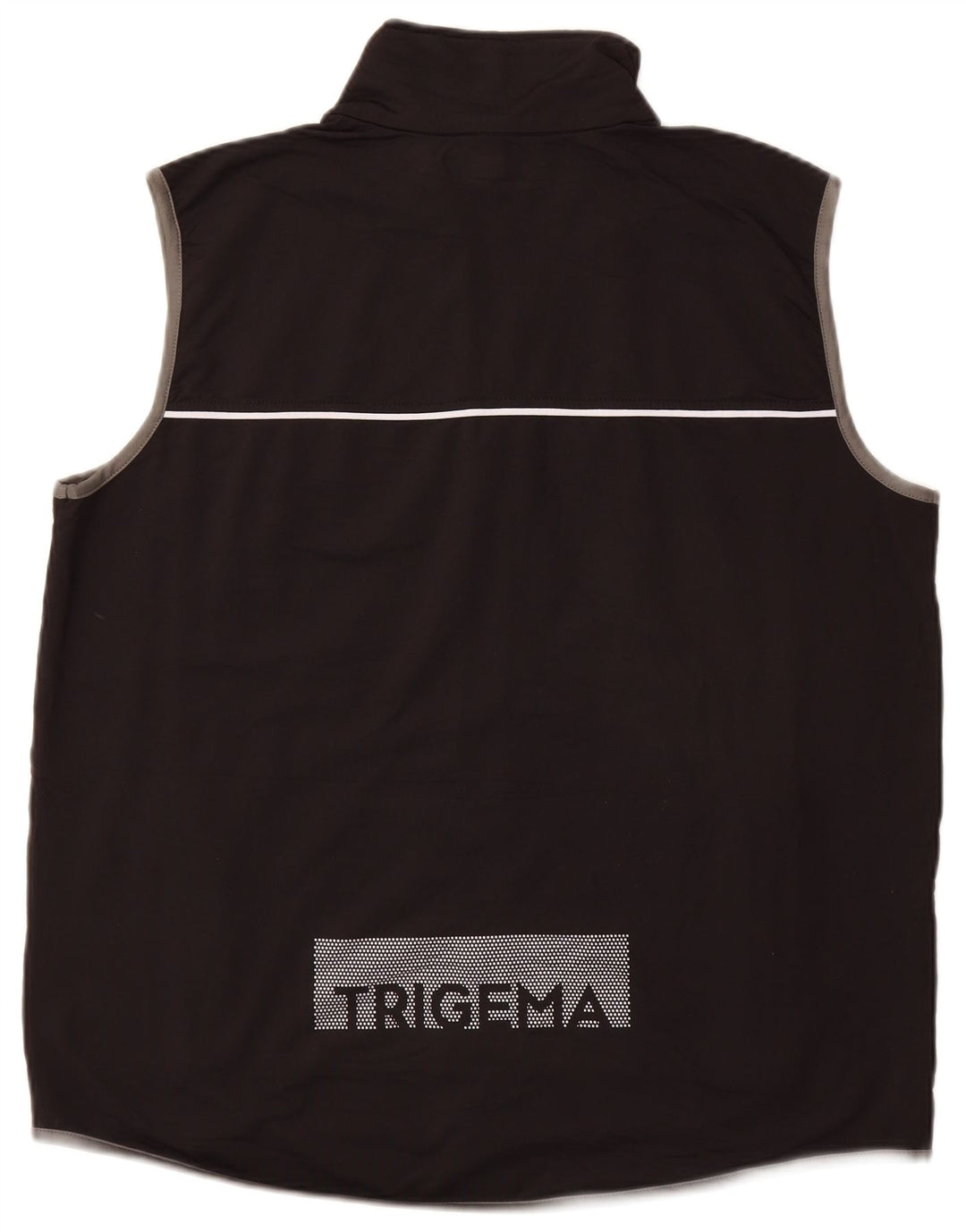TRIGEMA Herren-Trainingsanzug, ärmellos, mit Grafik, groß, aus schwarzem Polyester