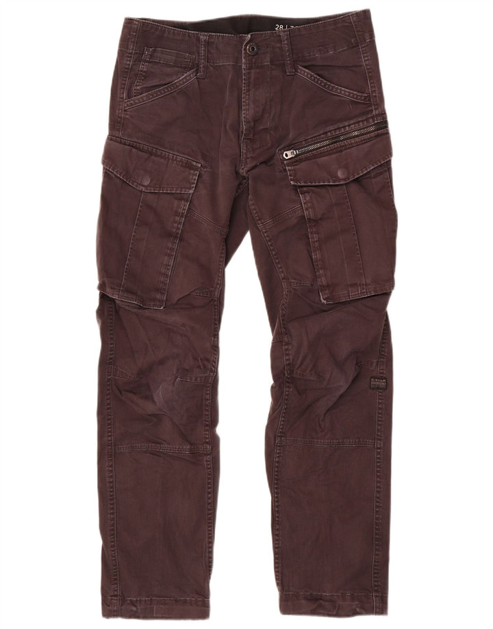 G-Star Gerade Herren-Cargohose W28 L30 Graue Baumwolle