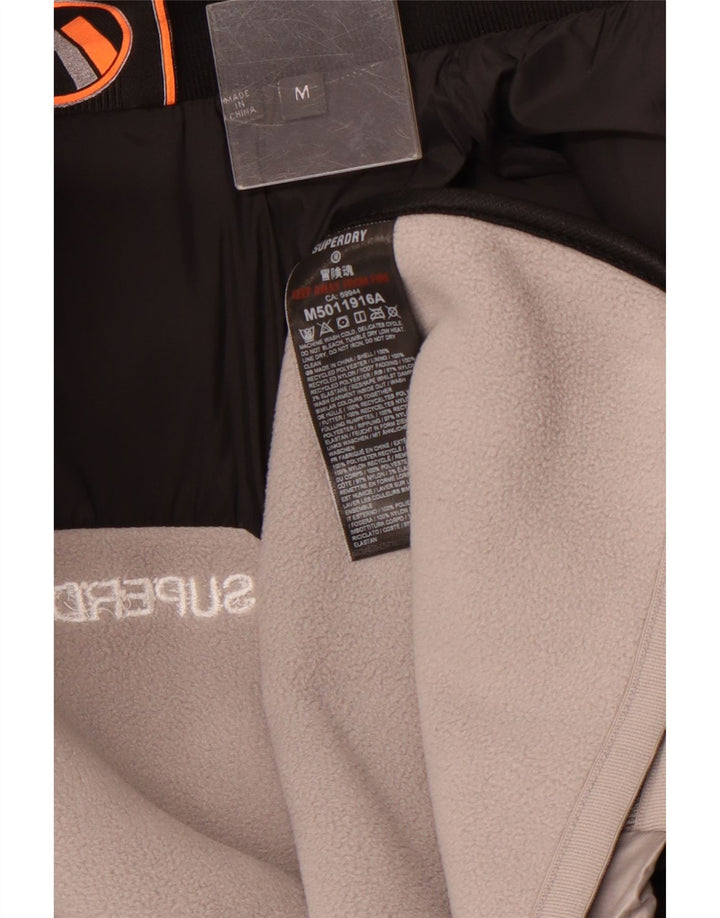 SUPERDRY Wattierte Herrenjacke UK 38 Mittelgraues Polyester