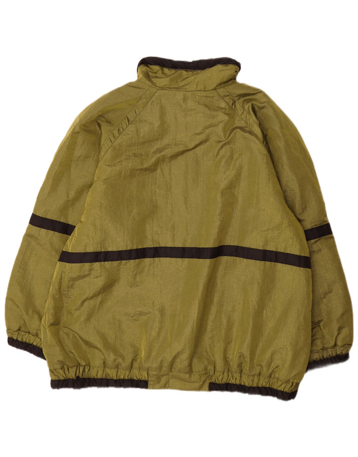 Vintage Herren Windjacke UK 44 2XL Grün Colourblock Polyester