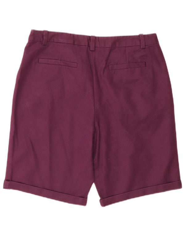Crew Clothing Damen Chino-Shorts UK 12 Medium W30 Burgunderrote Baumwolle
