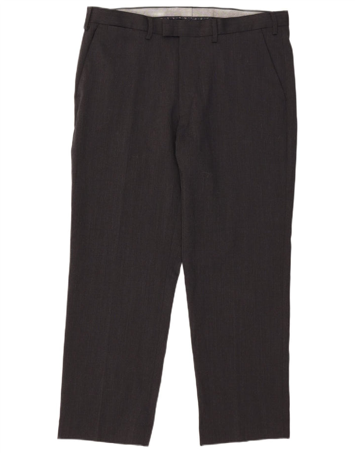Marks & Spencer Herren-Anzughose, normal, W38, L29, grau, Polyester