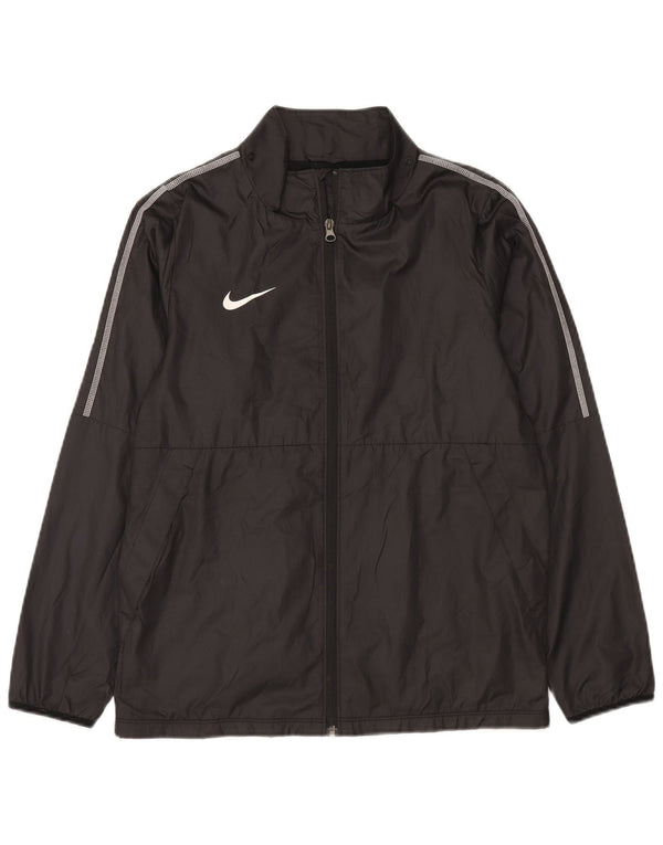 Nike Jungen-Trainingsanzug-Top-Jacke, 13–14 Jahre, XL, schwarzes Polyester