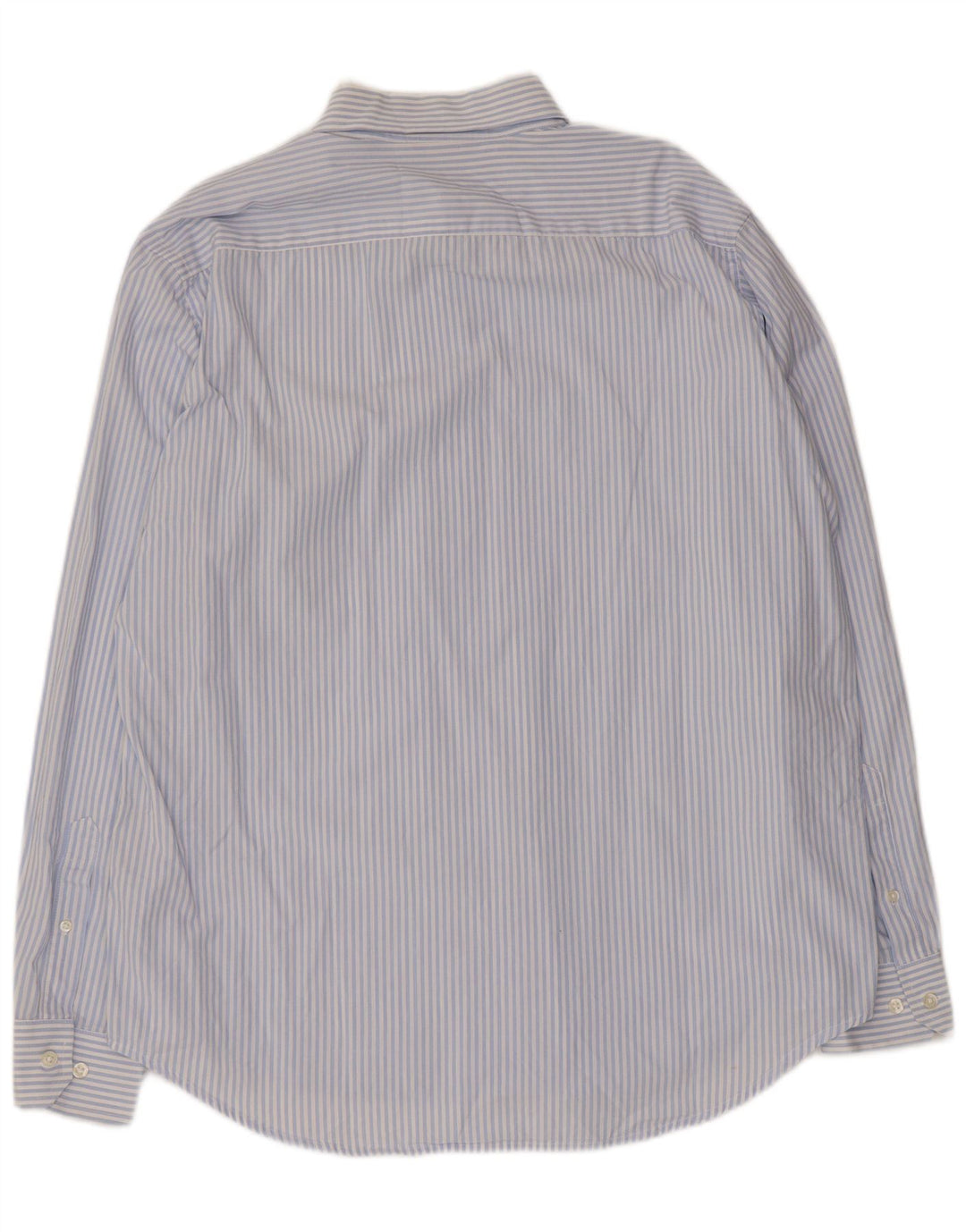 Carrera Herrenhemd XL, blaue Nadelstreifen-Baumwolle