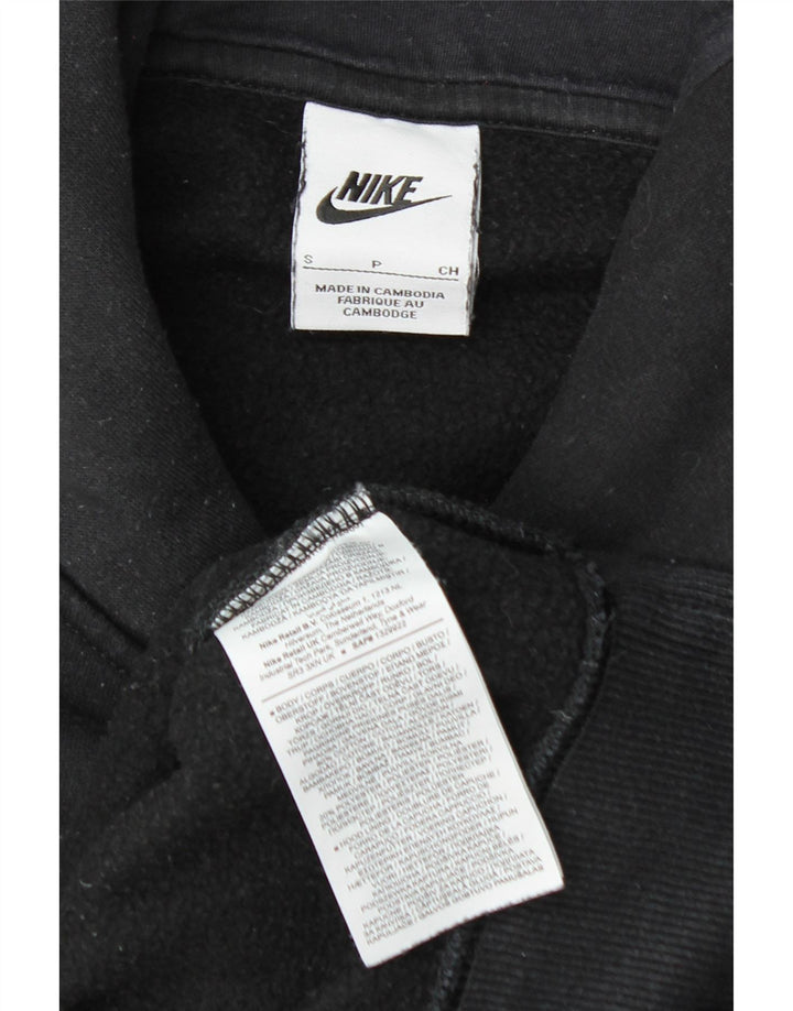Nike Damen-Pullover mit übergroßem Kapuzenpullover, Gr. 10, Größe S, Schwarz, Baumwolle