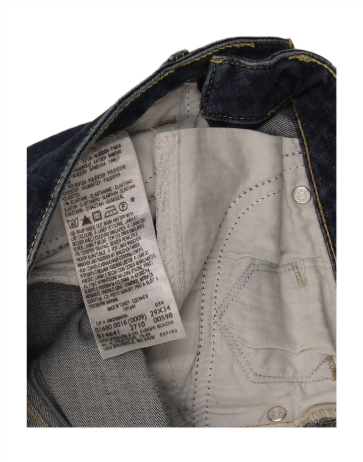 LEVI'S Womens Skinny Jeans W29 L31 Navy Blue Cotton Vintage Levi's and Second-Hand Levi's from Messina Hembry 