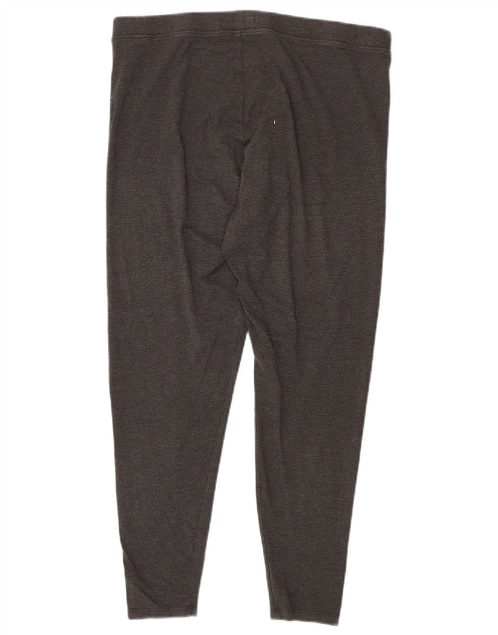 Marks & Spencer Damen Crop Leggings UK 16 Large Graue Baumwolle
