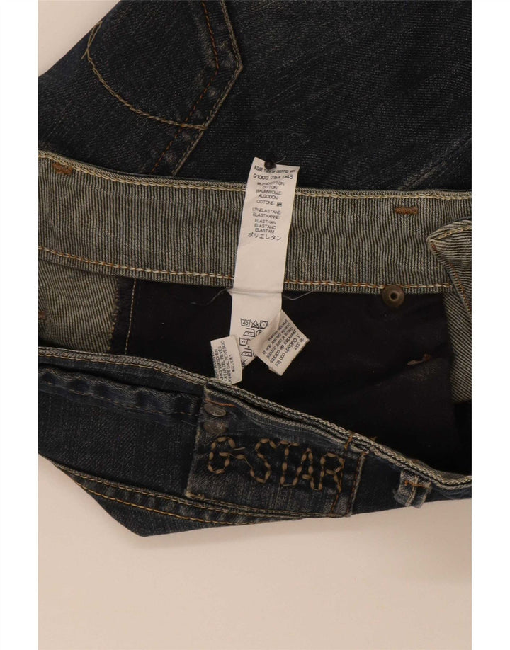 G-Star Damen-Cropped-Jeans W28 L25 Marineblaue Baumwolle