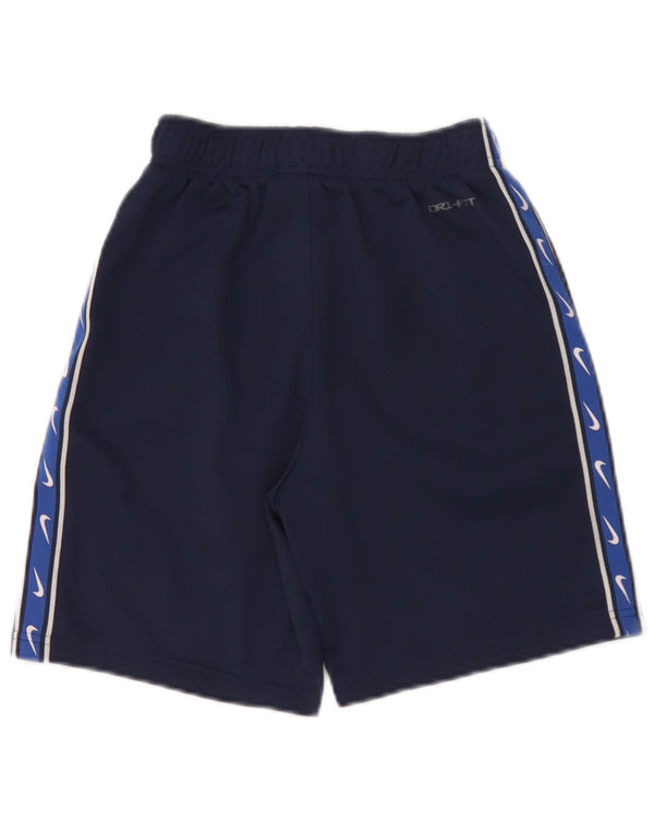 Nike Dri Fit Sportshorts für Jungen, 10–11 Jahre, mittelgroß, Marineblau, Farbblock