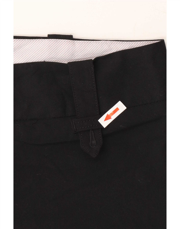 Mossimo Damen Caprihose US 12 Large W34 L21 Schwarz Polyester