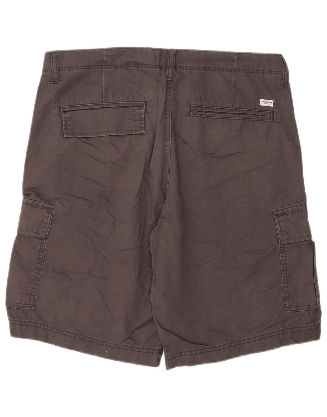 Jack & Jones Herren Cargo-Shorts, Größe L, W36, Grau, Baumwolle