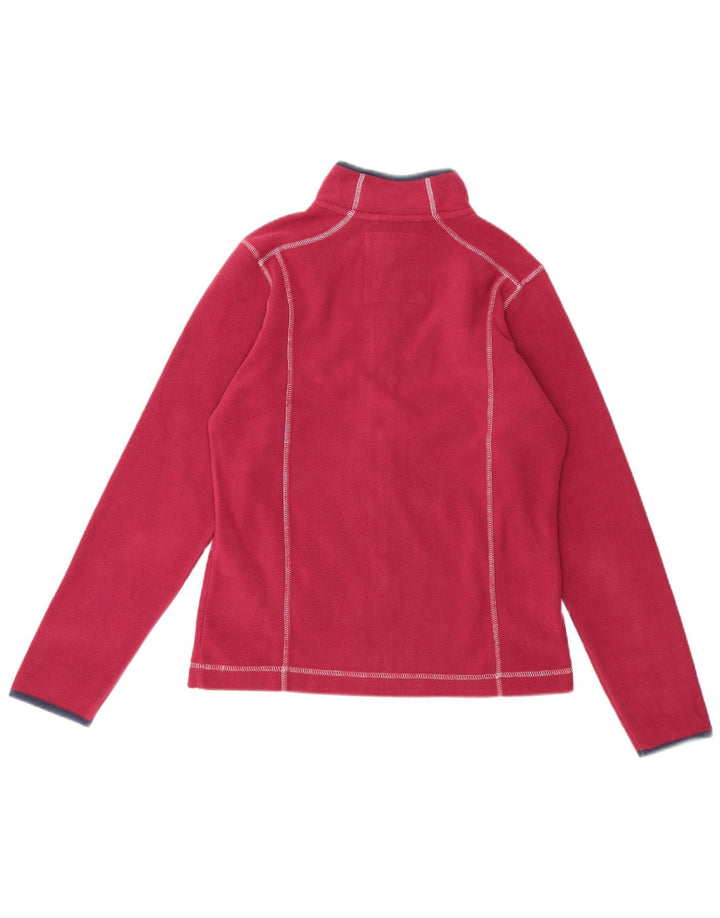 Weird Fish Damen Fleecejacke UK 10 Small Burgunderrot Polyester