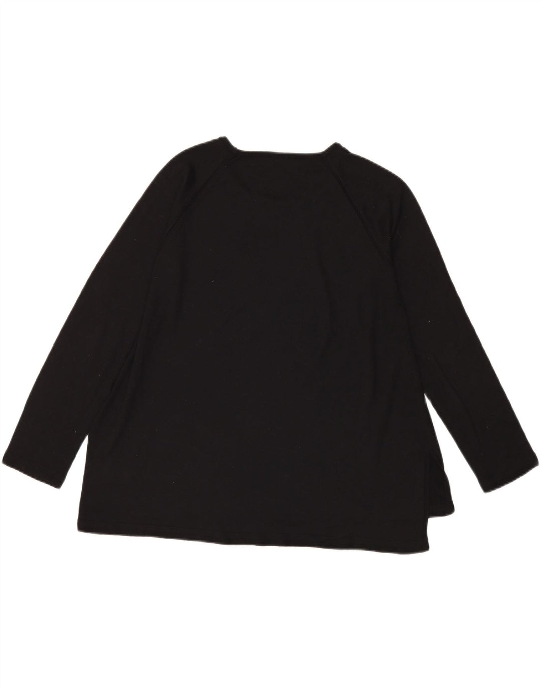 Benetton Damen Top Langarm UK 16 Large Schwarz