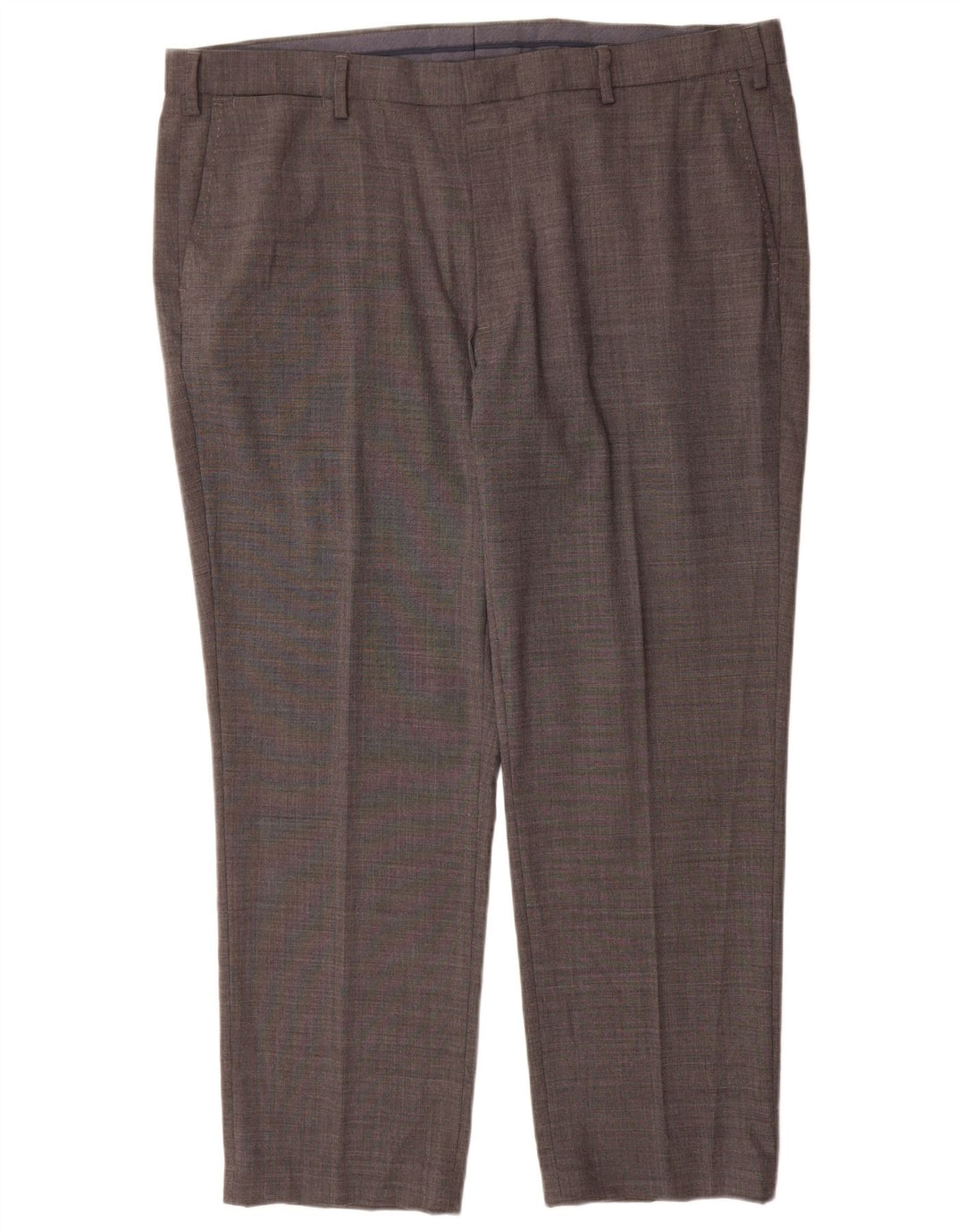 Marks & Spencer Herren-Anzughose mit gerader Passform, gerade Passform, W42, L29, graue Wolle