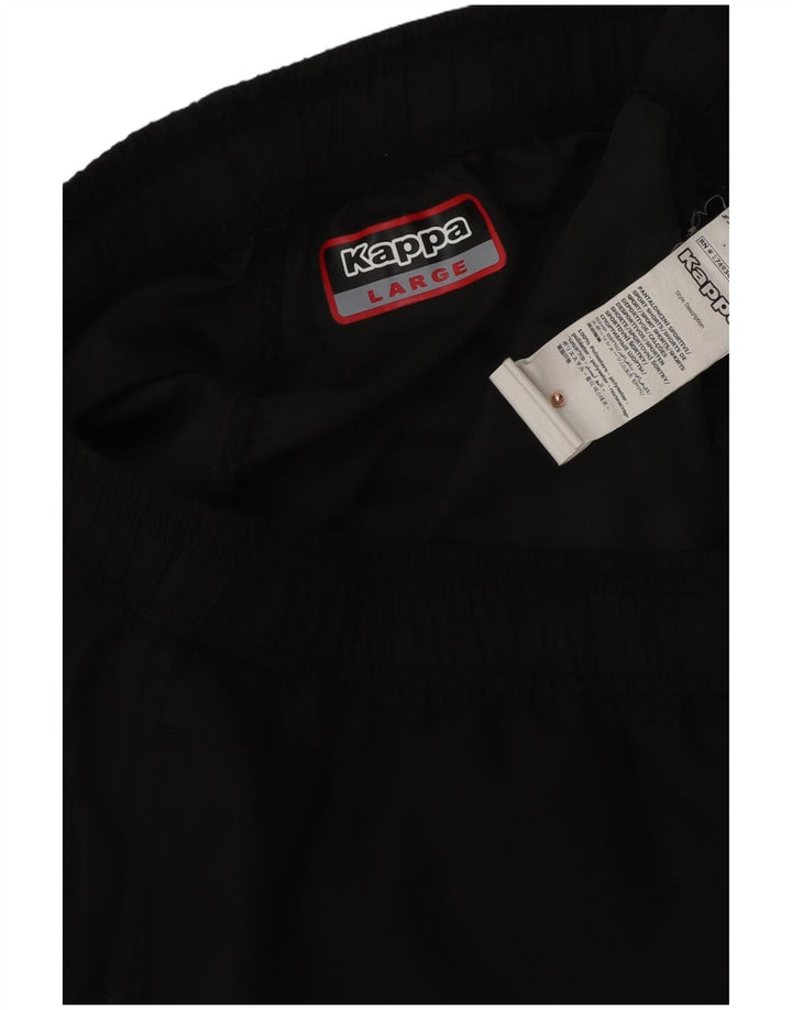 Kappa Herren Graphic Sport Shorts Large Schwarz Polyester