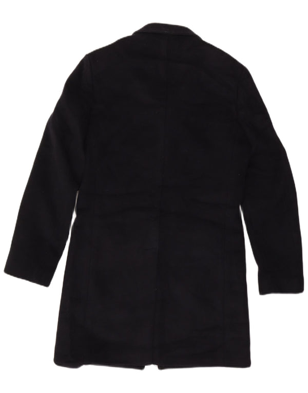 Reiss Herrenmantel UK 36 Small Marineblaue Wolle