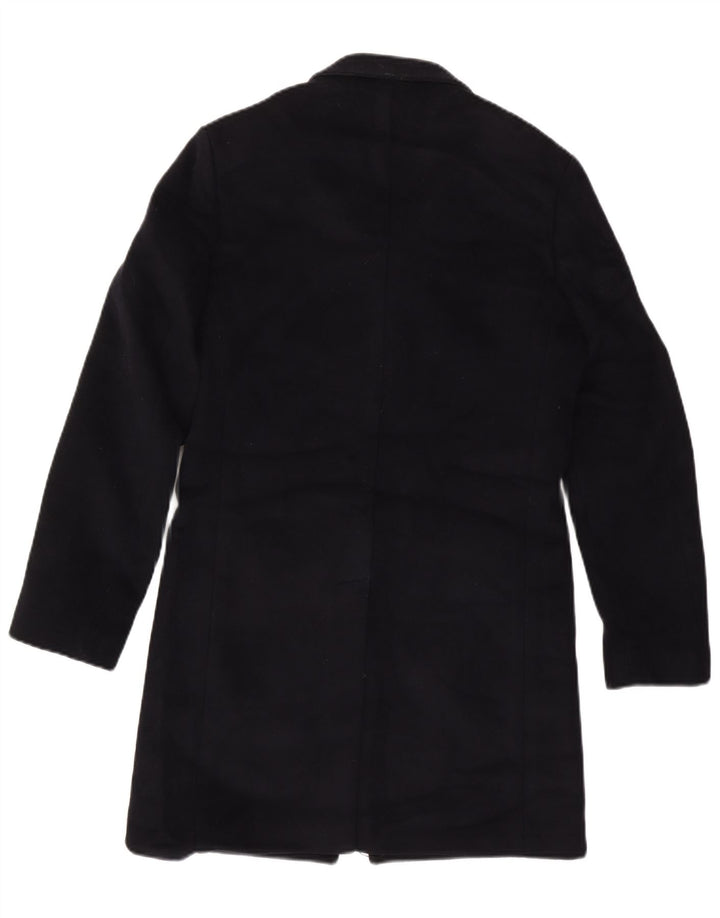 Reiss Herrenmantel UK 36 Small Marineblaue Wolle