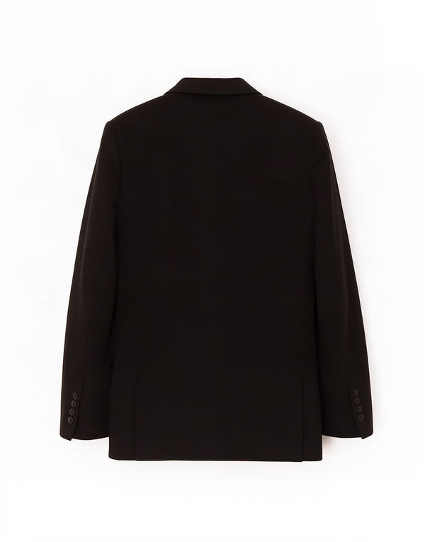 Zara Damen-Blazer, übergroß, 3/4-Ärmel, offen, Gr. 6, XS, Schwarz