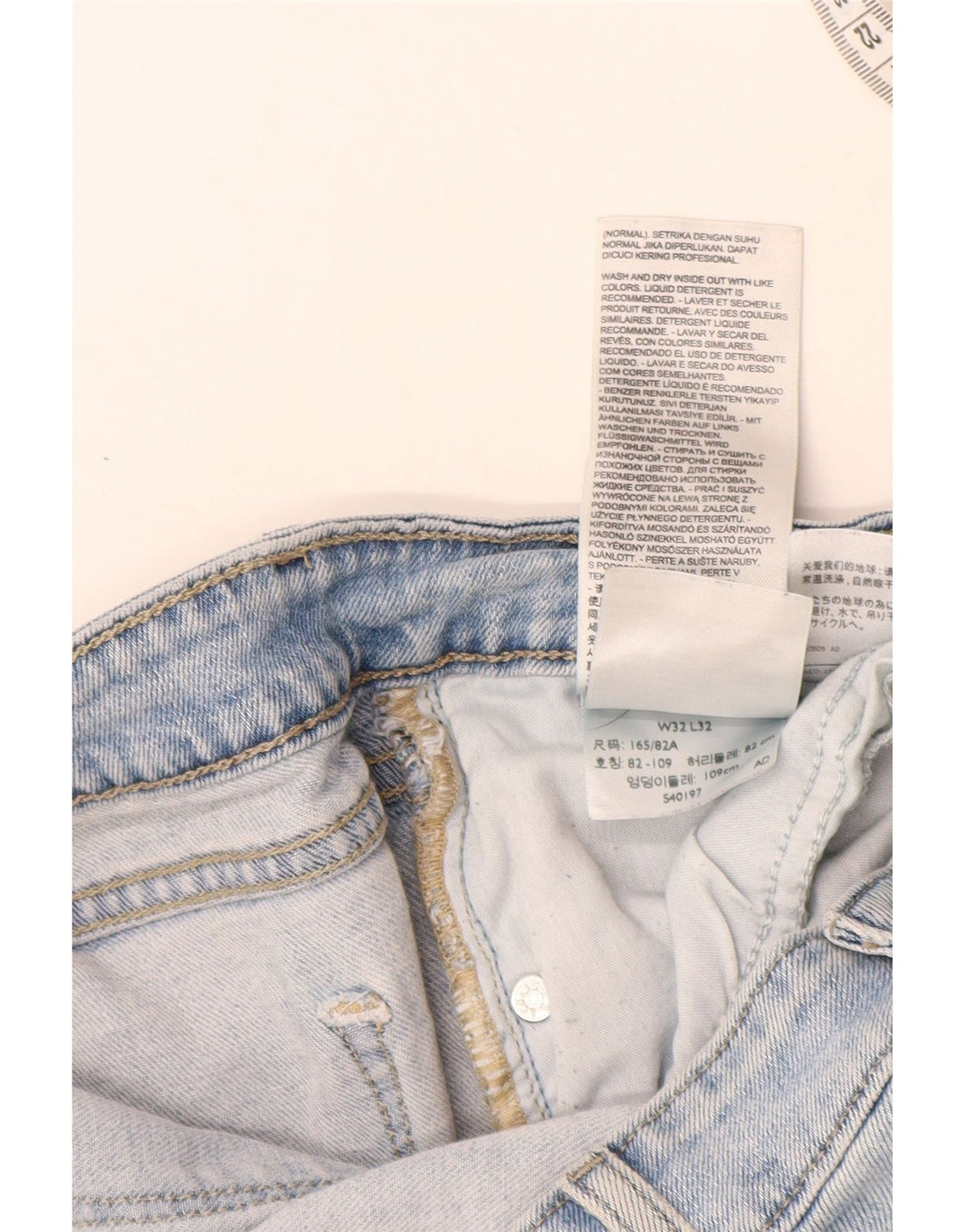 Levi's Damen 712 Slim Jeans W32 L32 Blaue Baumwolle