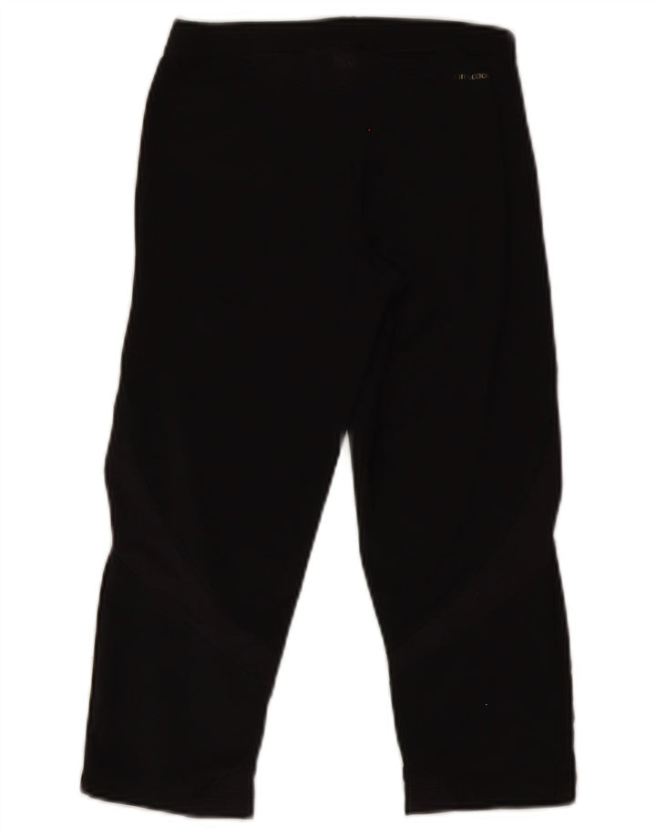 Adidas Damen Climacool Capri Leggings UK 10 Small Schwarz Polyester