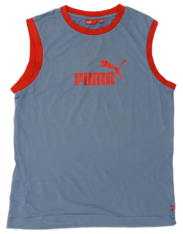 PUMA Herren Graphic Vest Top Mittelblau