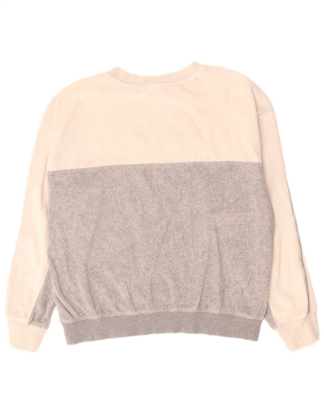 CHAMPION Grafik-Sweatshirtpullover für Damen, UK 14, Mittelgrau, Farbblock