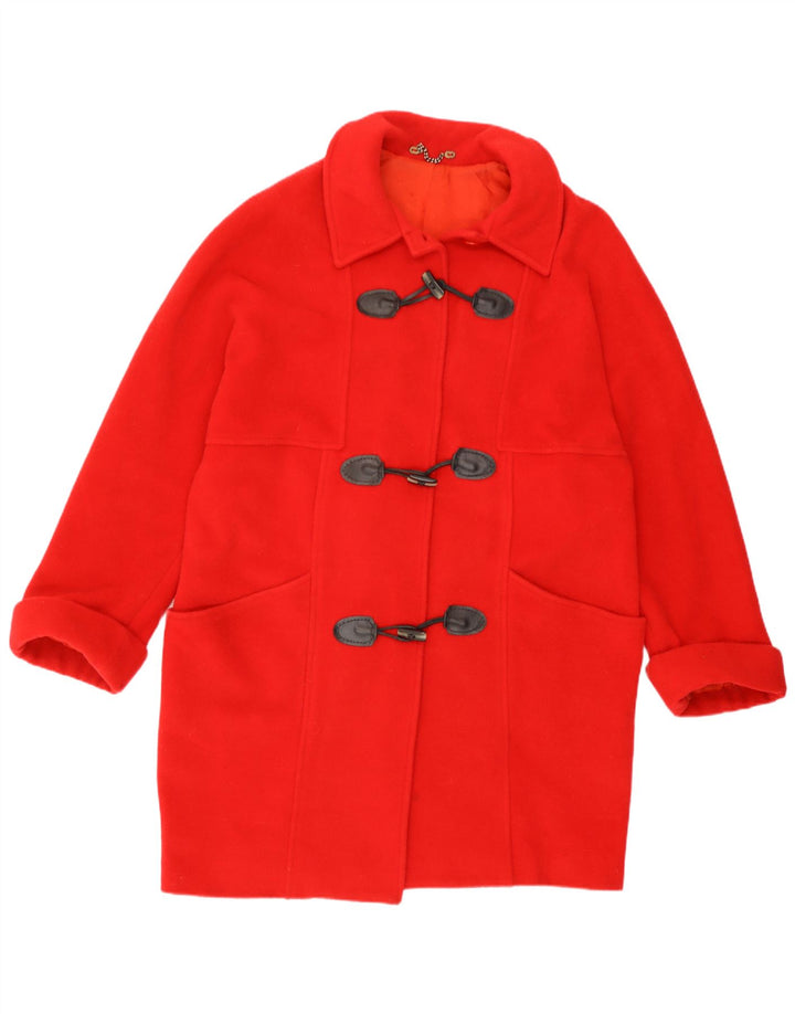 Vintage Damen Dufflecoat UK 14 Groß Rot