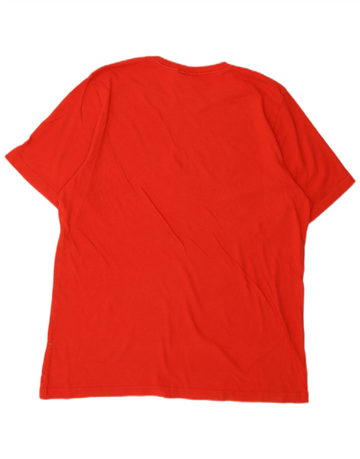 Adidas Herren Grafik T-Shirt Top Large Rot