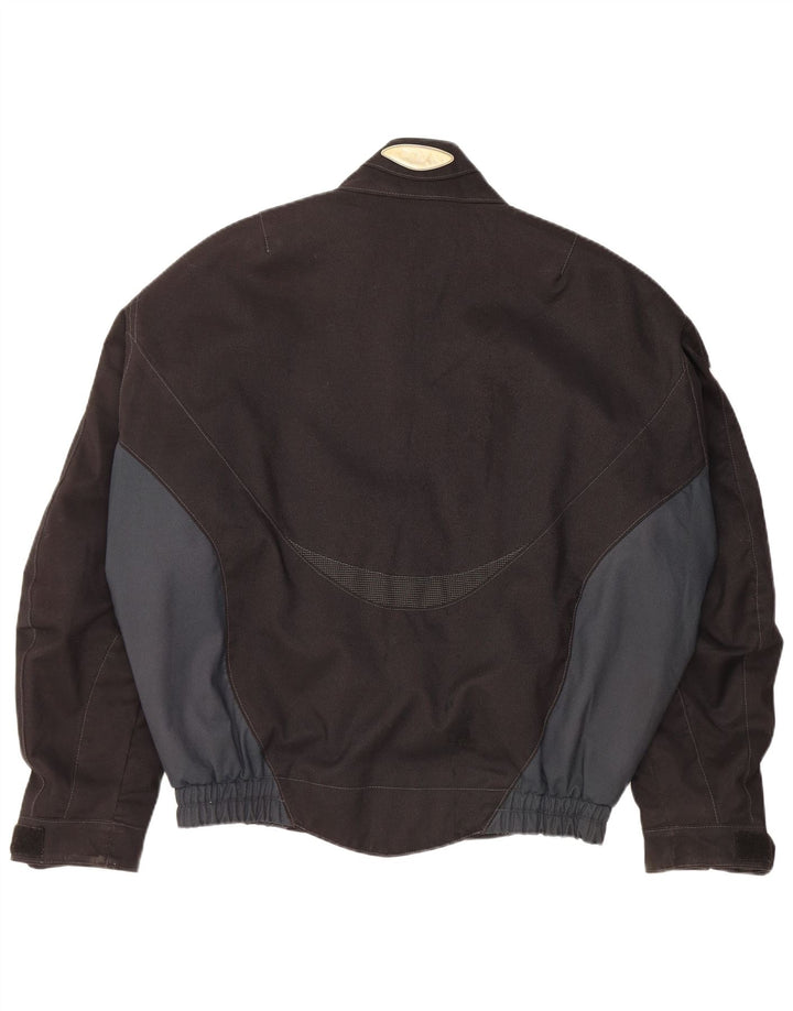 Clover Herren-Motorrad-Racer-Jacke, UK 40, Größe L, Schwarz, Farbblock