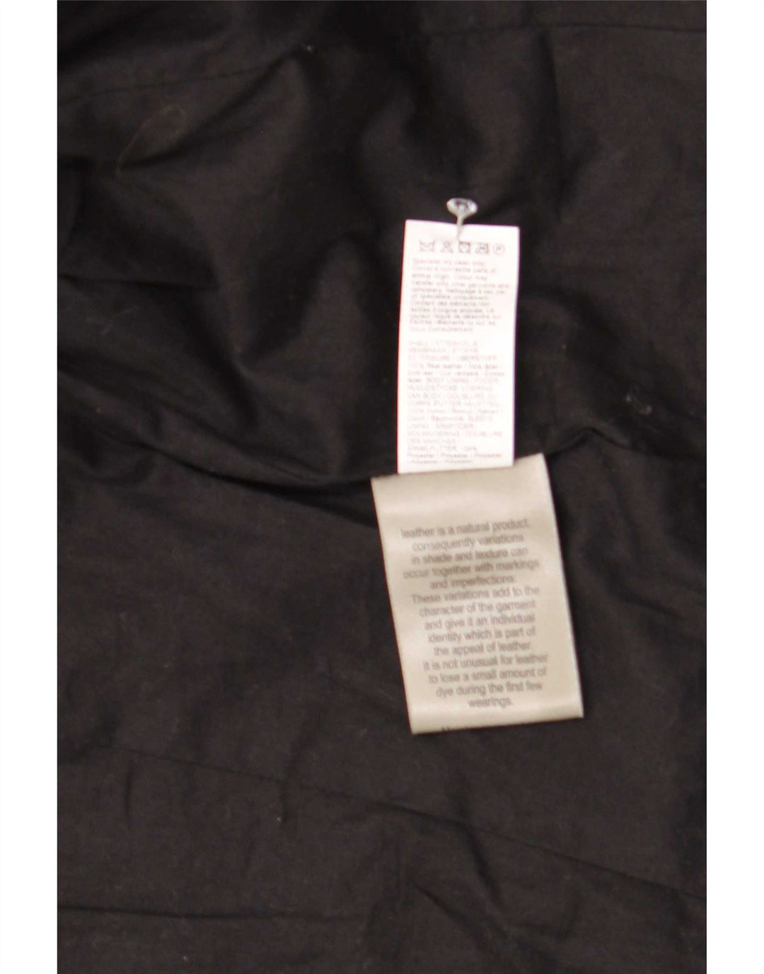 River Island Damen Leder-Bikerjacke UK 12 Medium Schwarz