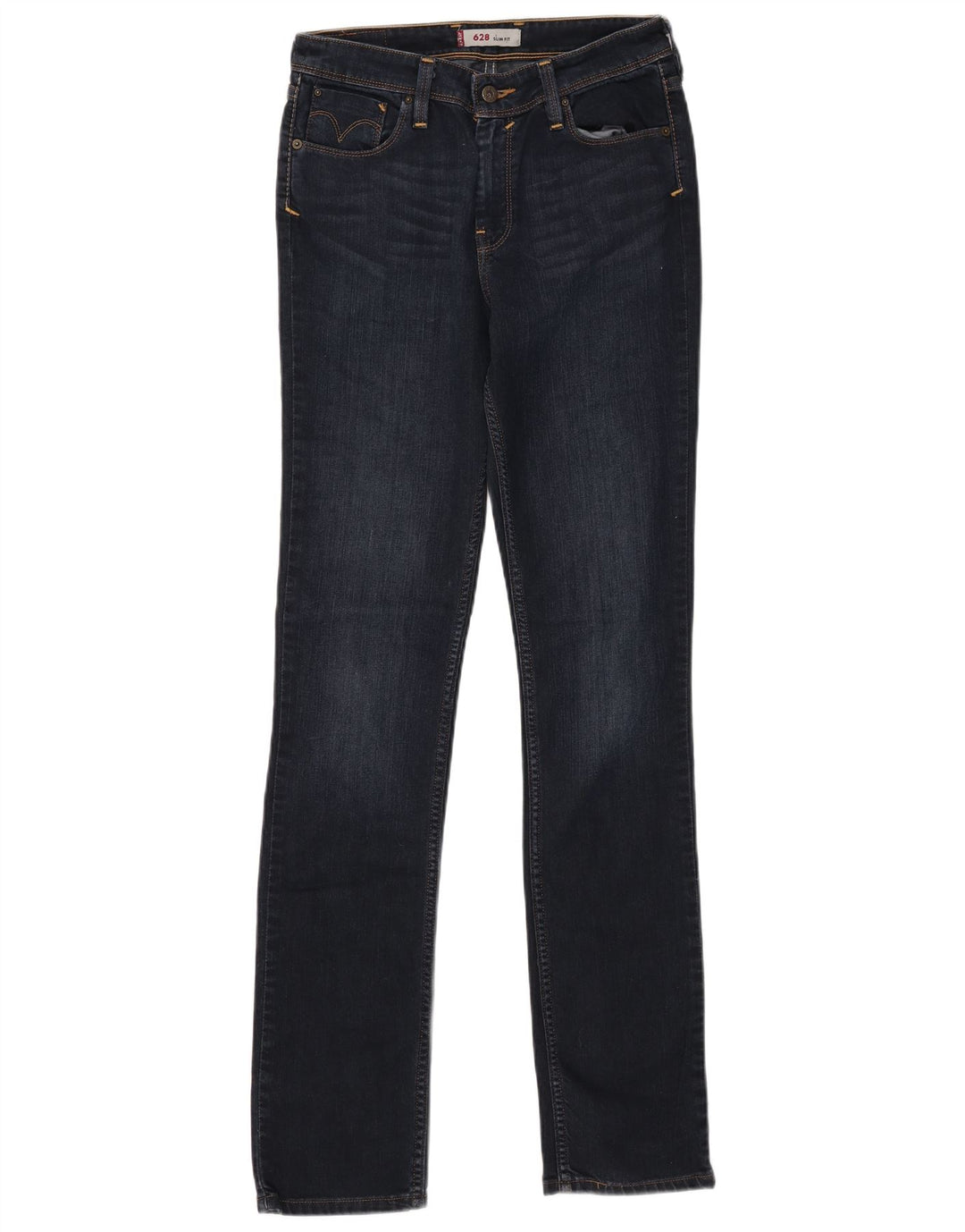LEVI'S Herren 628 Slim Jeans W30 L34 Marineblau Baumwolle