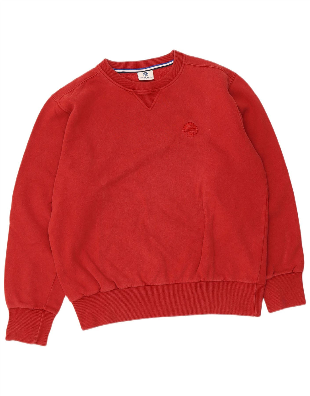 North Sails Herren-Sweatshirt-Pullover, große rote Baumwolle