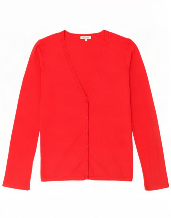Zara Damen-Cardigan-Pullover UK 14 Große rote Viskose