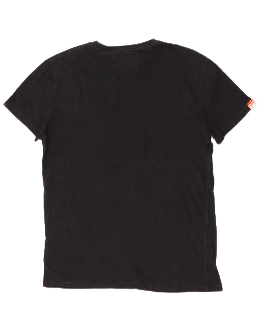 Superdry Herren T-Shirt-Oberteil aus mittelschwarzer Baumwolle