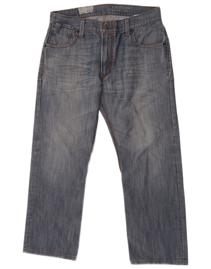 Levi's Herren 514 Slim Straight Jeans W36 L29 Blaue Baumwolle