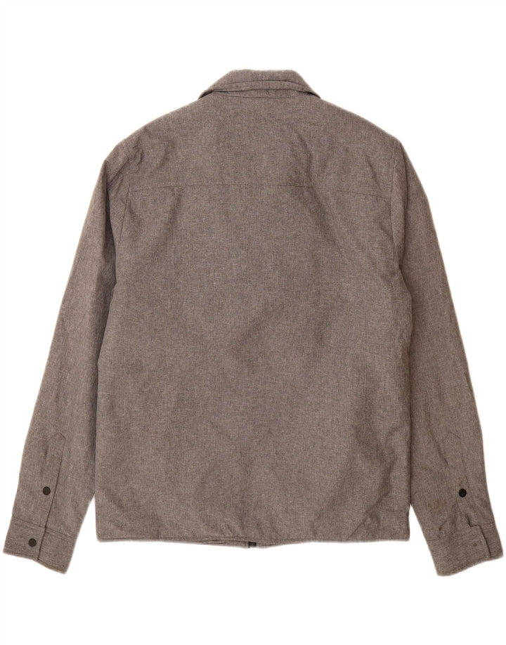 Zara Herren Utility Jacke UK 40 Large Grau Polyester