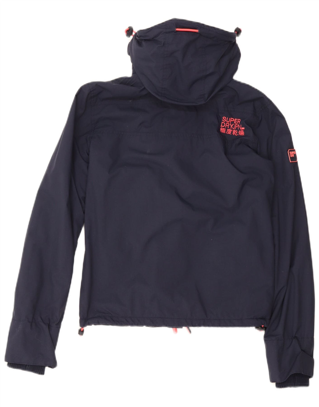 SUPERDRY Damen Windcheater Übergroße Windjacke UK 6 XS Marineblau