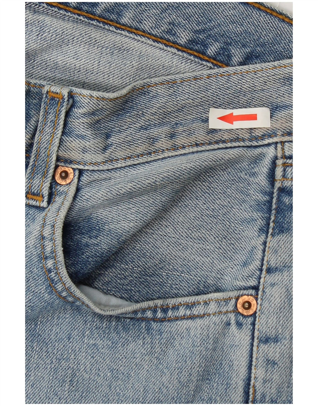 Levi's Damen 595 Straight Jeans W30 L30 Blaue Baumwolle