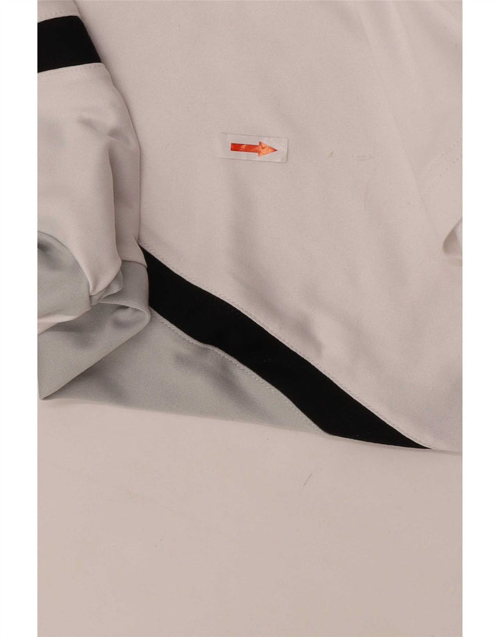 Lotto Herren-Poloshirt, groß, weißes Colourblock-Polyester