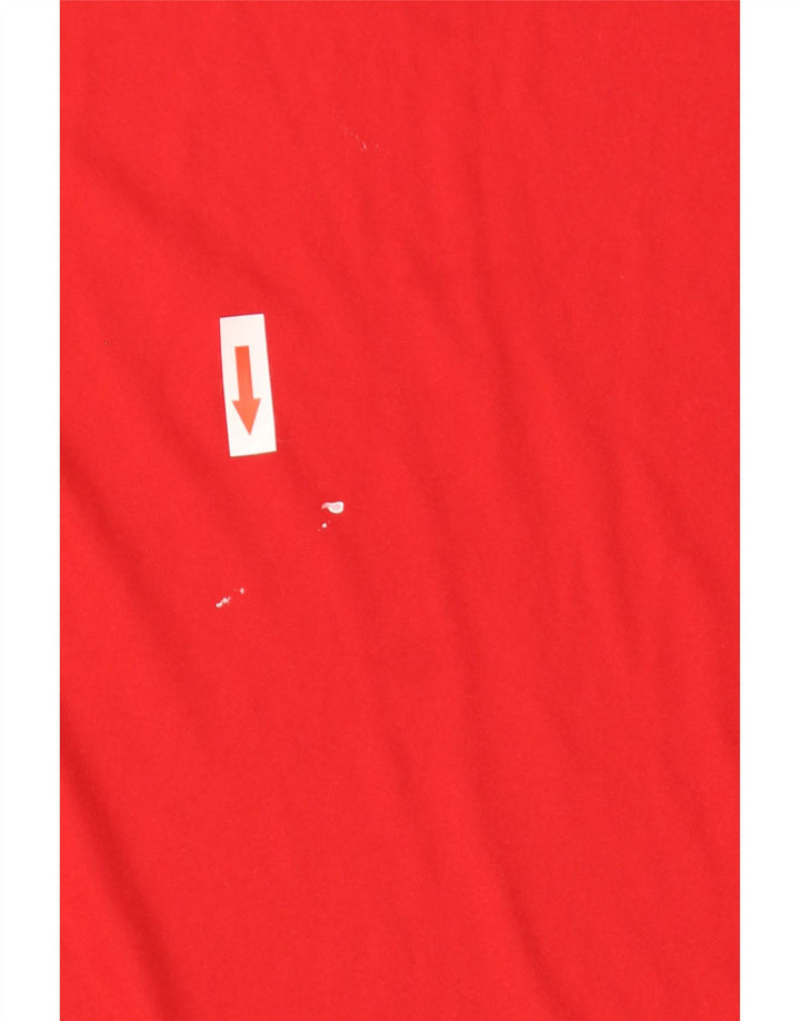 Adidas Herren Climalite T-Shirt Top Small Rot Polyester