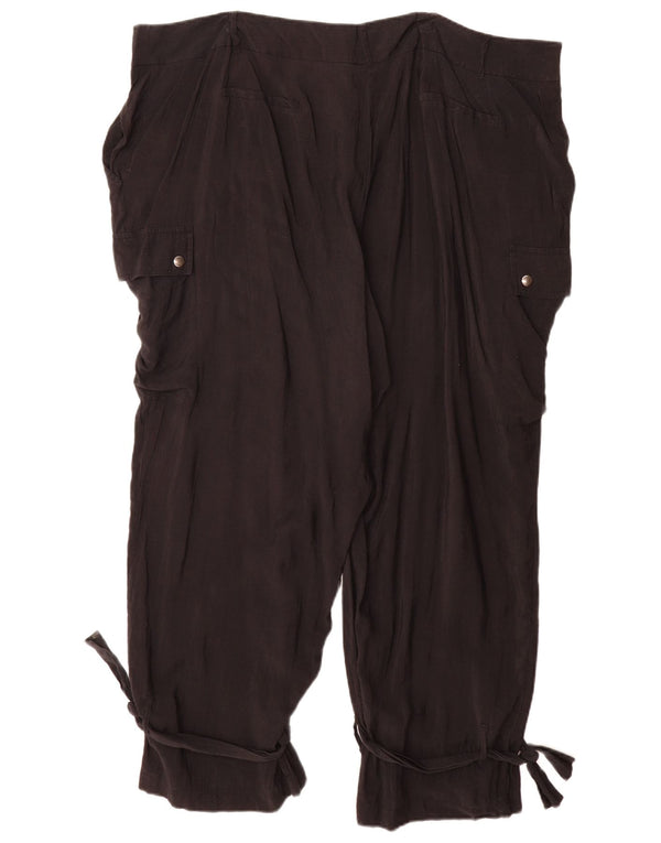 Marks & Spencer Damen Autograph Cargohose UK 24 4XL W44 L29 Schwarz