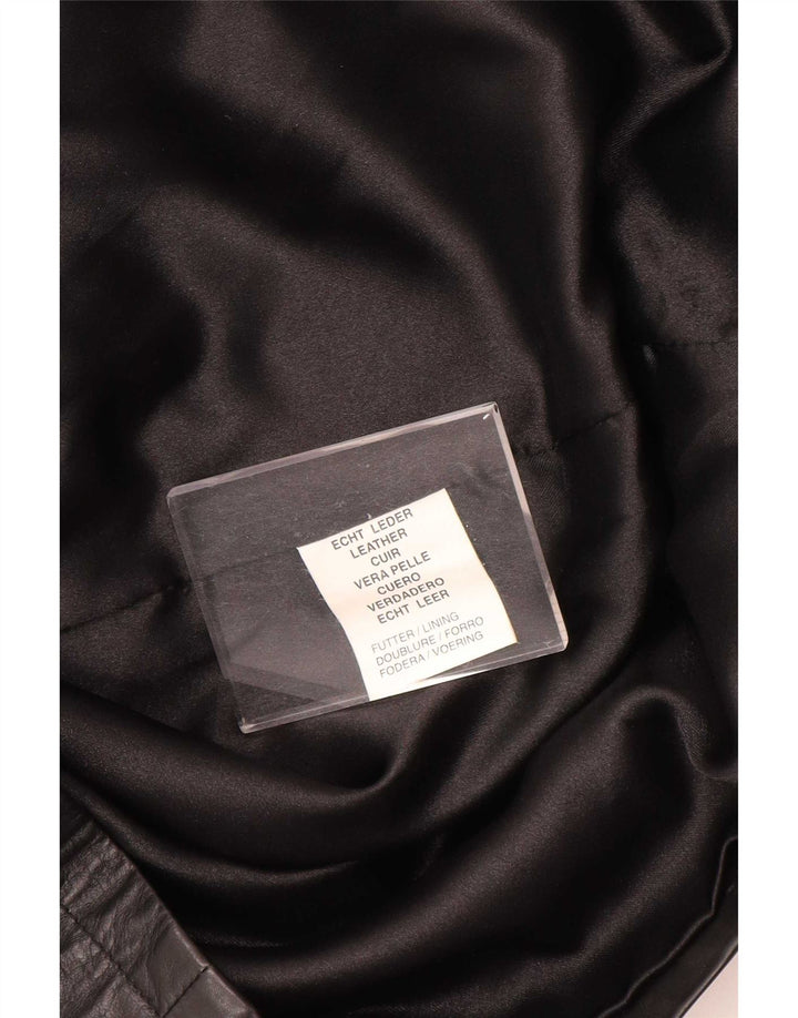 Vintage Herren Lederjacke UK 40 Large Schwarz
