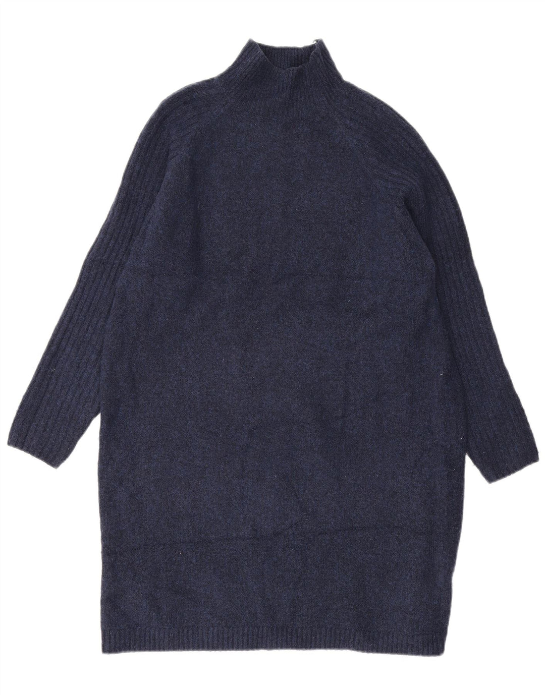 Zara Damen Pulloverkleid UK 14 Medium Marineblau Acryl