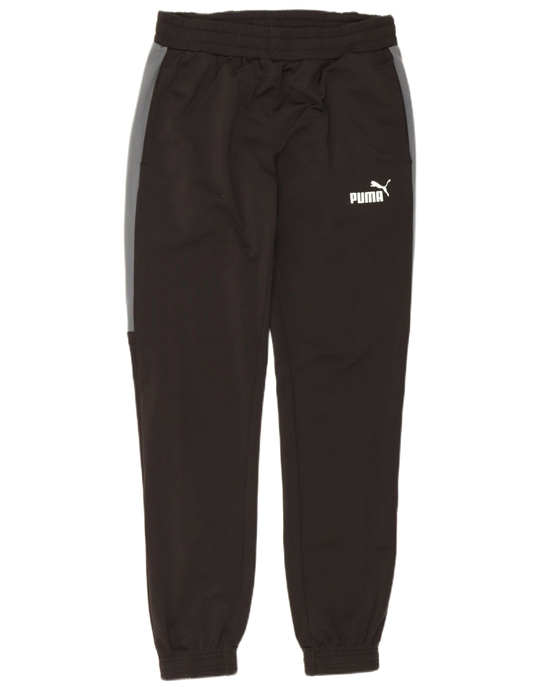 Puma Herren-Trainingshose, Jogginghose, Mittelschwarz, Farbblock-Polyester